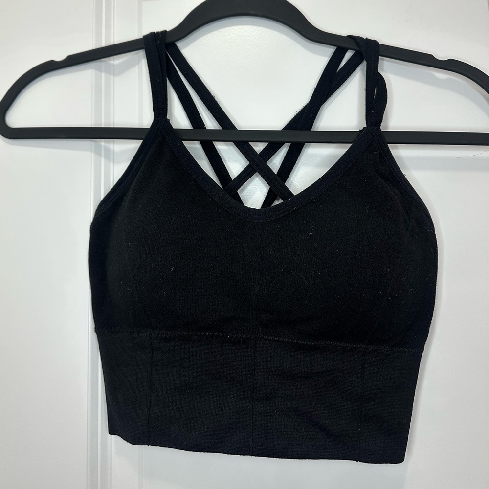 Women's Black Strappy Bralette